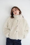 チベットラムフェイクファーコート　IVORY