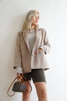 リブショートパンツ Khaki