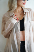 シアーオーバーシャツ Pink