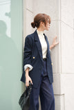 ツイルテーラードジャケット　NAVY