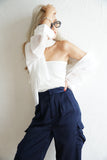 シアーオーバーシャツ White