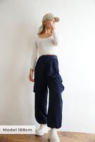 Uネックニットトップス Ivory