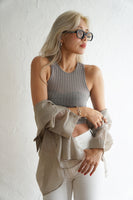 シアーオーバーシャツ Khaki