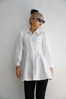 シャツチュニック White