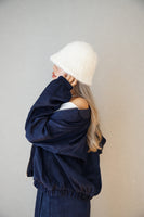 サテンブルゾン Navy
