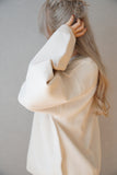 12G編地切り替えニットプルオーバー Ivory