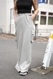 カーゴロングスカート　グレー