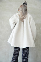 シャギータックミドルシングルコート Ivory