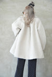 シャギータックミドルシングルコート Ivory