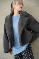 テディボアショートジャケット CharcoalGray