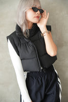 中綿フロップドベスト Black
