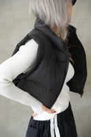 中綿フロップドベスト Black