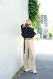 フリルドッキングビスチェTOPS　BLACK
