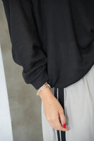 BIGシルエットプルオーバー Black