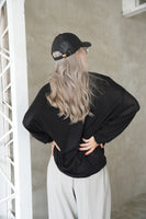 BIGシルエットプルオーバー Black