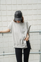 オーバーサイズノースリーブパーカー Gray