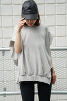 オーバーサイズノースリーブパーカー Gray