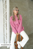 3Gシャギー天竺プルオーバー Pink