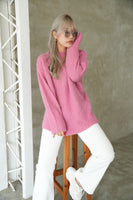 3Gシャギー天竺プルオーバー Pink
