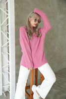 3Gシャギー天竺プルオーバー Pink