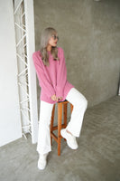 3Gシャギー天竺プルオーバー Pink