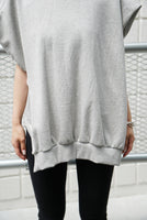 オーバーサイズノースリーブパーカー Gray