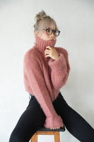 モヘアタートルプルオーバー Pink