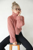 モヘアタートルプルオーバー Pink