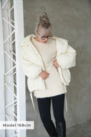 ワッシャー中綿ジャケット White