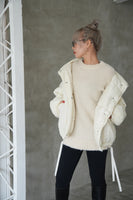ワッシャー中綿ジャケット White