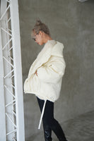 ワッシャー中綿ジャケット White