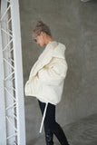 ワッシャー中綿ジャケット White