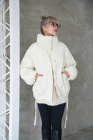 ワッシャー中綿ジャケット White