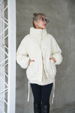 ワッシャー中綿ジャケット White