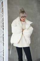 ワッシャー中綿ジャケット White