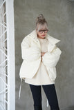 ワッシャー中綿ジャケット White