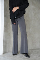 センタープレスフレアパンツ	CharcoalGray