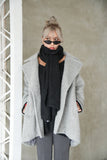 シャギータックミドルシングルコート Gray