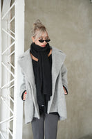 シャギータックミドルシングルコート Gray