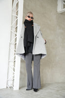 シャギータックミドルシングルコート Gray