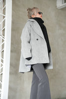 シャギータックミドルシングルコート Gray
