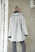 シャギータックミドルシングルコート Gray