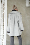 シャギータックミドルシングルコート Gray