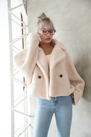 テディボアショートジャケット LightBeige