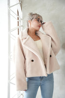 テディボアショートジャケット LightBeige