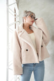 テディボアショートジャケット LightBeige