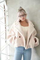テディボアショートジャケット LightBeige