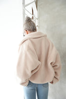テディボアショートジャケット LightBeige