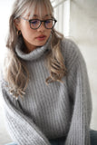 モヘアタートルプルオーバー LightGray