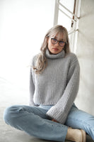 モヘアタートルプルオーバー LightGray